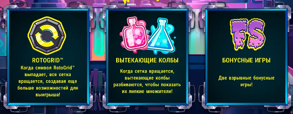 основные возможности слота твистет лаб от хаскав гейминг