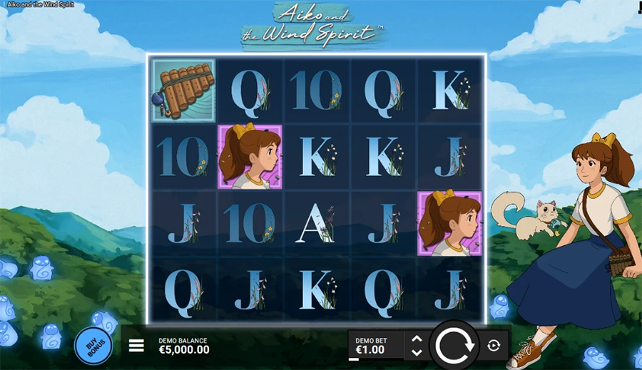 как играть в слот Aiko and the Wind Spirit от hacksaw gaming бесплатно и на деньги