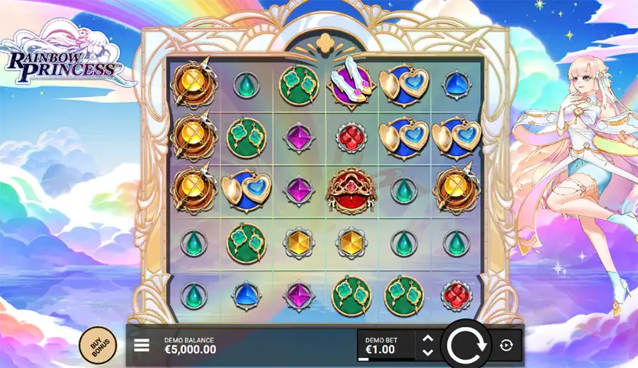 как играть в слот Rainbow Princess hacksaw gaming на деньги