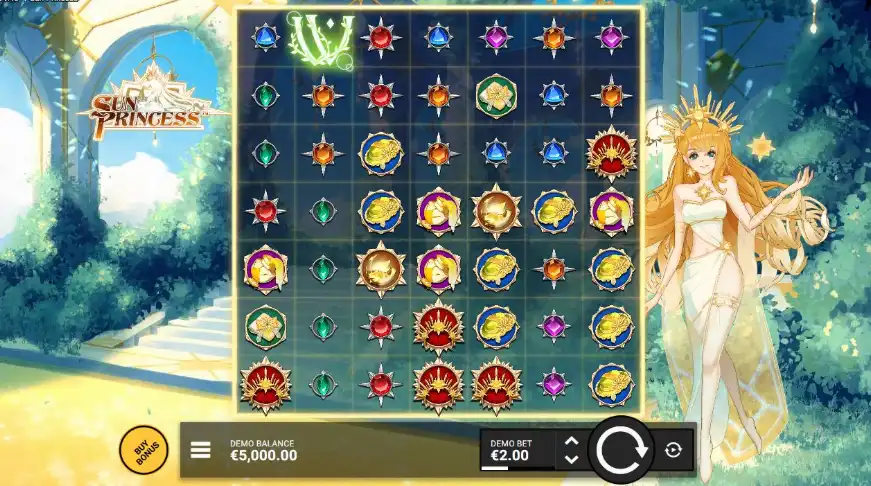 как играть в слот Sun Princess от Hacksaw Gaming на деньги 