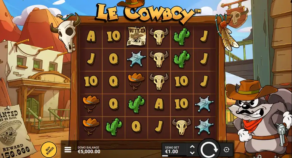 как играть в слот Le Cowboy от Hacksaw Gaming на настоящие деньги