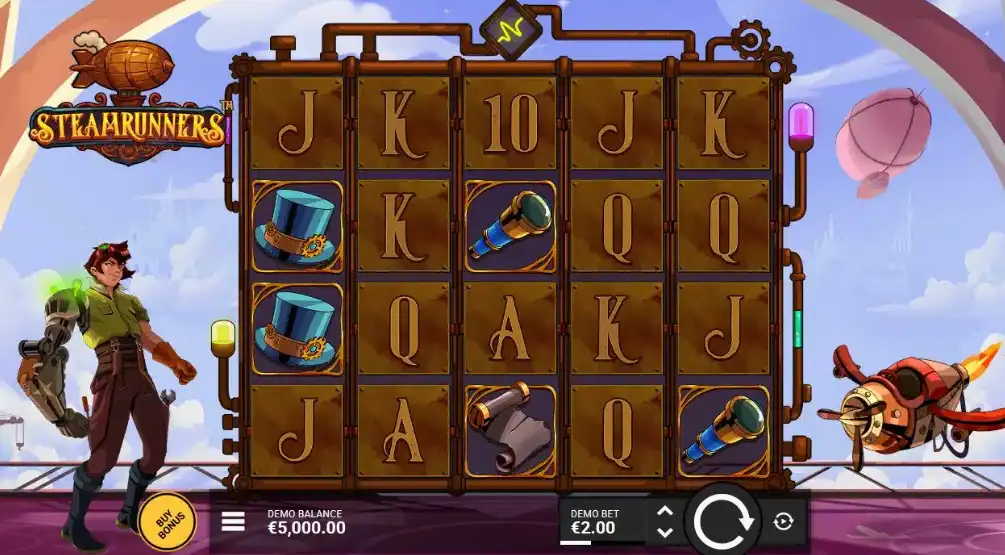 как играть в слот Steamrunners от хаскав гейминг на деньги онлайн