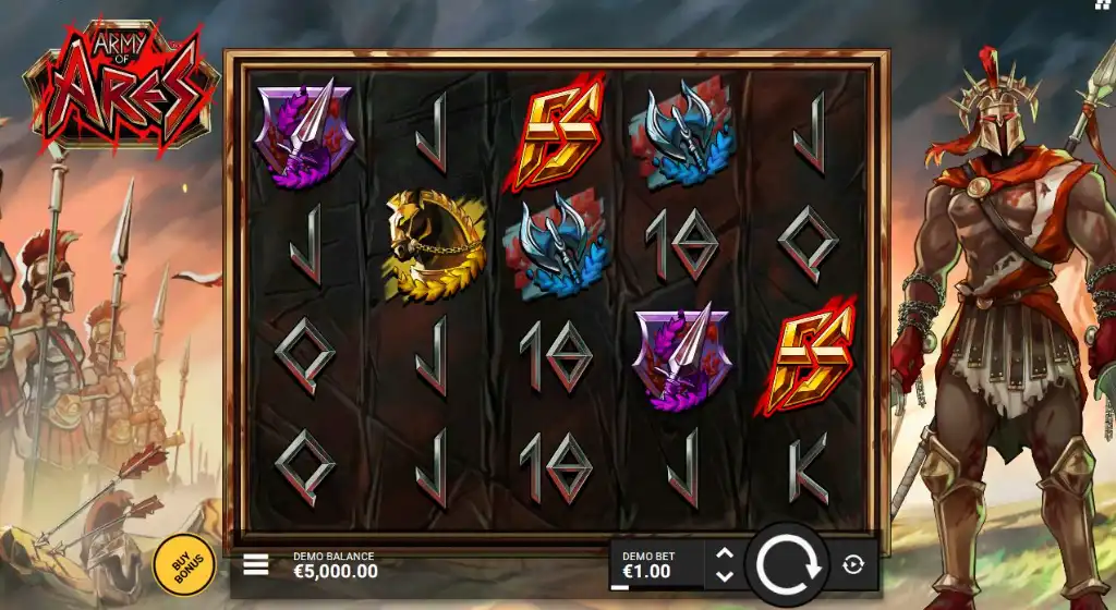 как играть в слот Army oт Ares by Hacksaw Gaming на реальные деньги