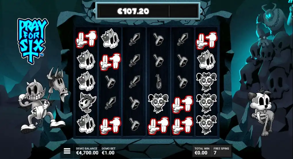 какие есть бонусные игры в слоте pray for six hacksaw gaming