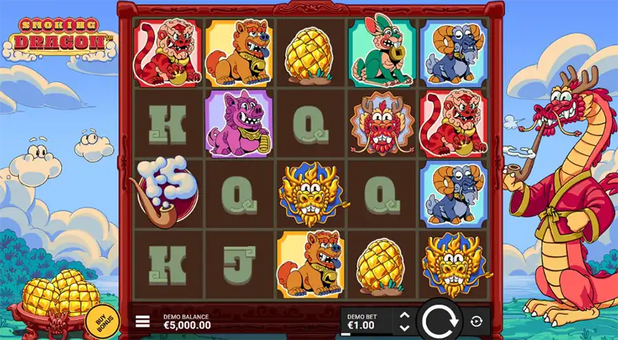 как играть в слот Smoking Dragon от хаскав гейминг на реальные деньги