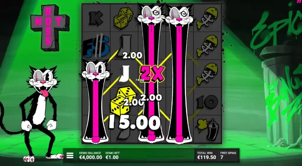 бонусная игра в слоте Hot Ross от Hacksaw Gaming