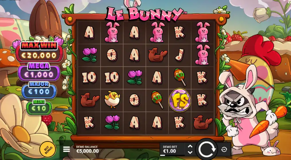 как играть в слот онлайн от хаскав гейминг ле банни (le bunny hacksaw gaming)