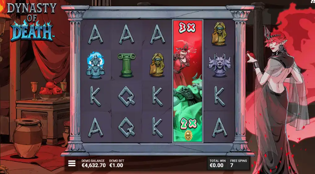 бонусная игра в слоте Dynasty of Death от Hacksaw Gaming